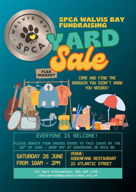 SPCA WALVIS BAY YARD SALE, Godenfang Restaurant Walvis Bay, 28 June ...