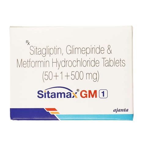 Sitamax Gm 1mg Strip Of 10 Tablets: Uses, Side Effects, Price & Dosage ...