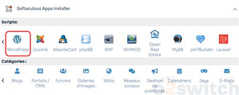 Image result for Installer WordPress Sur O2switch