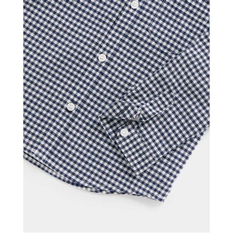 Buy Boys Full Sleeves Oxford Shirt Gingham Check-Blue Online at Best ...