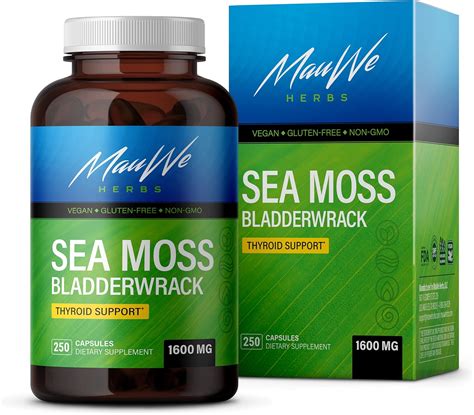 MAUWE HERBS Sea Moss Capsules - Organic Irish Sea India | Ubuy