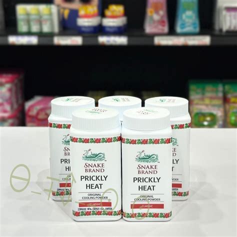 [yumcutete]Thai Genuine Snake Brand Snake Powder Talcum Powder Prickly ...