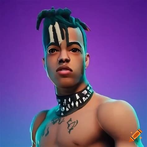 Fortnite skin inspired by xxxtentacion on Craiyon