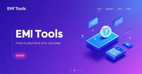 EMI Tools - Free EMI Calculator for Home, Car & Personal Loans India