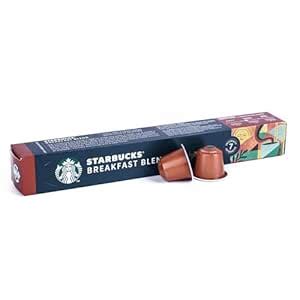 STARBUCKS Breakfast Blend Coffee Pods (10 Capsules) | Bright Dark Roast ...