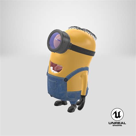 Short One Eyed Minion Pose 4 3D Model $39 - .3ds .fbx .ma .obj .max ...