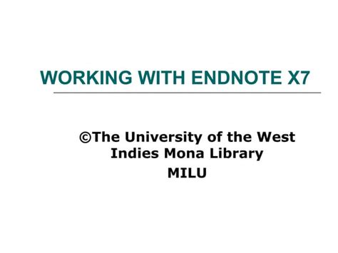 Image result for How to Use EndNote 7