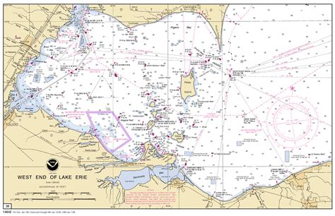 WEST END OF LAKE ERIE 38 nautical chart - ΝΟΑΑ Charts - maps