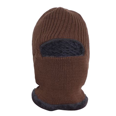 Buy Zacharias Men's Knitted Woolen Balaclava Monkey Cap with Fur Inside ...