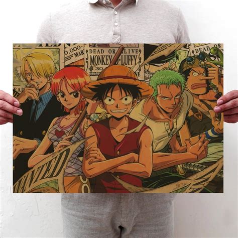 Cyan oak House Luffy Wanted Poster Anime One Piece | Ubuy India