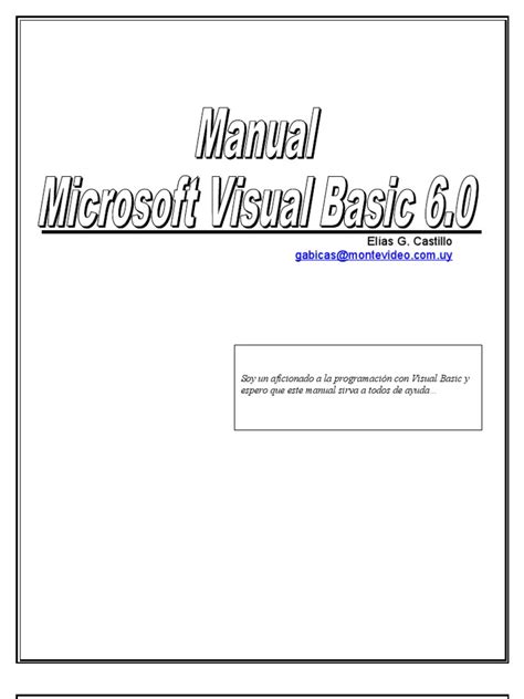 Image result for Visual Basic Tutorials PDF 6.0