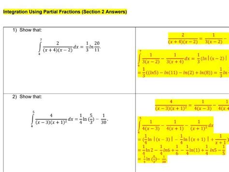 Image result for Integration Using Partial Fractions