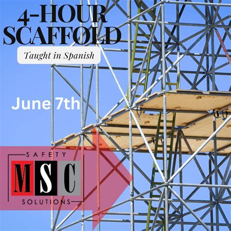 MSC Safety Solutions on LinkedIn: Join our 4-Hour Scaffold Class, now ...