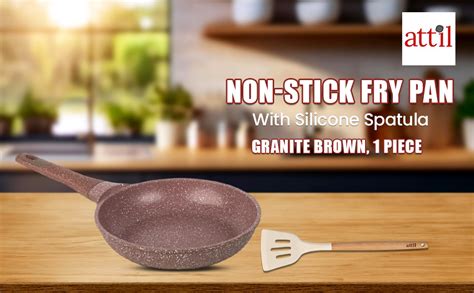 Buy ATTIL Aluminium - Non Stick Fry Pan - Induction Base - Granite ...