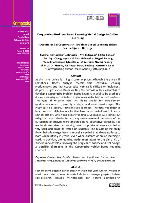 Problem Based Learning Model 的图像结果