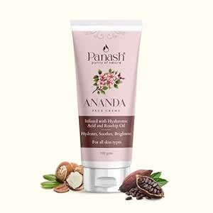 Panash Ananda Face Cream with Hyaluronic Acid & Rosehip Oil for ...