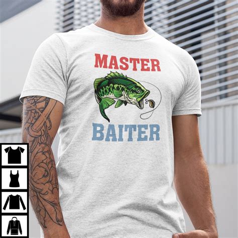 Master Baiter Shirt Master Baiter Meme Fishing Lover Tee