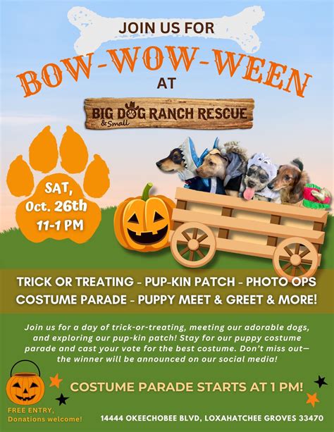 Bow-Wow-Ween at Big Dog Ranch Rescue, 14444 Okeechobee Blvd ...