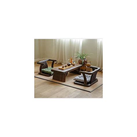 Buy SINKITA Tatami Floor Chair,Wood Zaisu Seating Japanese Outdoor ...