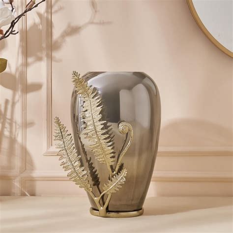 Buy Eternity Vivere Glass Fern Tapered Vase from Home Centre at just ...