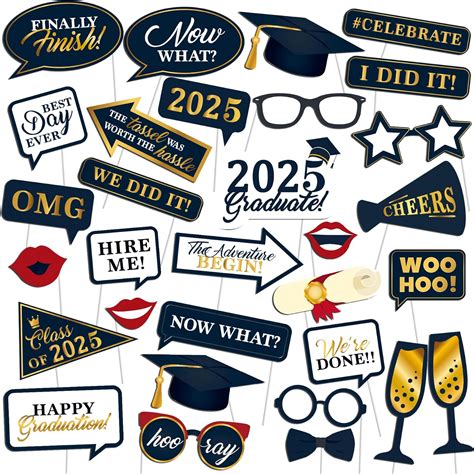 SeasonsStarsSSDecor 2021 Graduation Photo Booth Props - India | Ubuy
