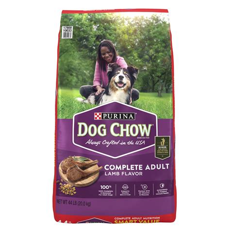 Purina Dog Chow High Protein Real Lamb Flavor Dry Dog Food, 44 lb Bag ...