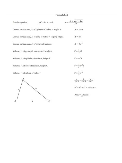 Image result for Calc Formula Sheet