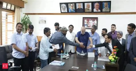 dharwad: Ministers Hebbar, Nirani hold talks with Tata Marcopolo Co ...