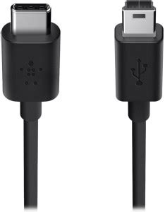 BELKIN USB Type C Cable 2 A 1 m F2CU034bt06-BLK USB-C to Mini-B Charge ...