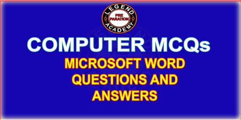 Image result for MS Word Computer Questions