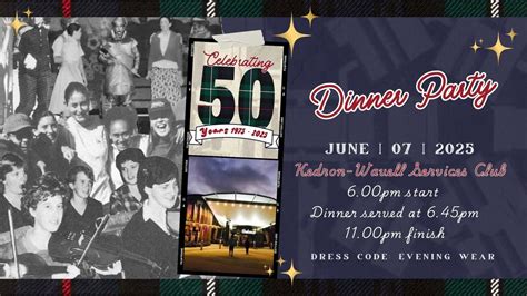 Celebrating 50 Years - Dinner Party, Kedron Wavell Services Club ...