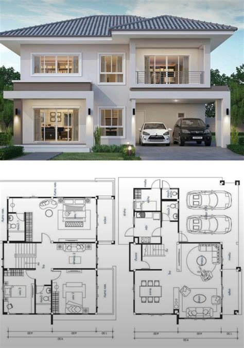 Plan de maison simple et jolie | Plans de maison simples, Maison simple ...