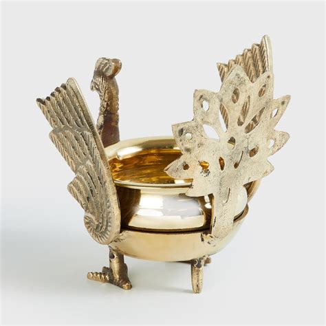 Buy Upasana Metal Peacock Decorative Bowl from Home Centre at just INR ...