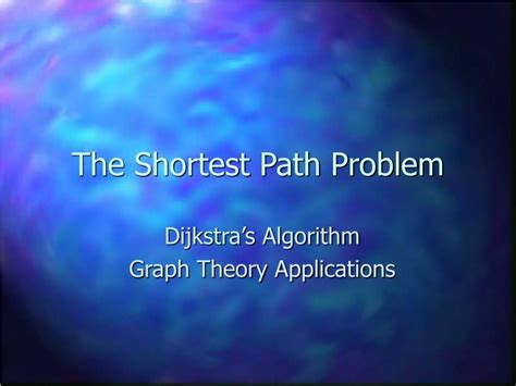 Shortest Path Problem 的图像结果