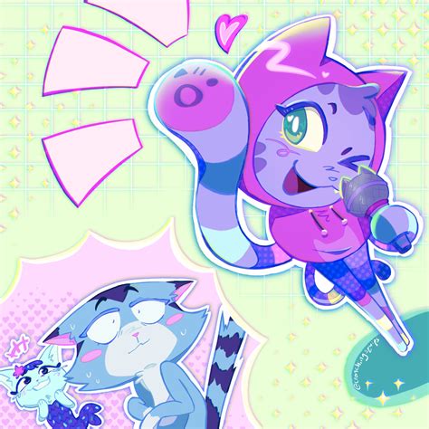 mercat, dj catnip, and catrat (gabby's dollhouse) drawn by ...