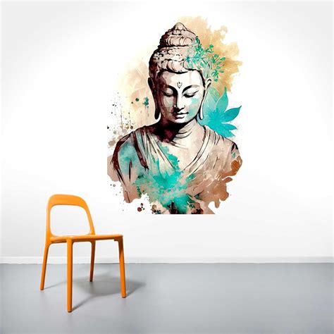 Wall Attraction™ Gautam Buddha Wall Stickers & Murals Size - 45x58cm ...