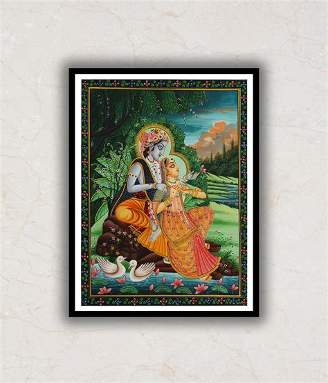 Krishna & Radha Pichwai Art Painting – TheBimba.in