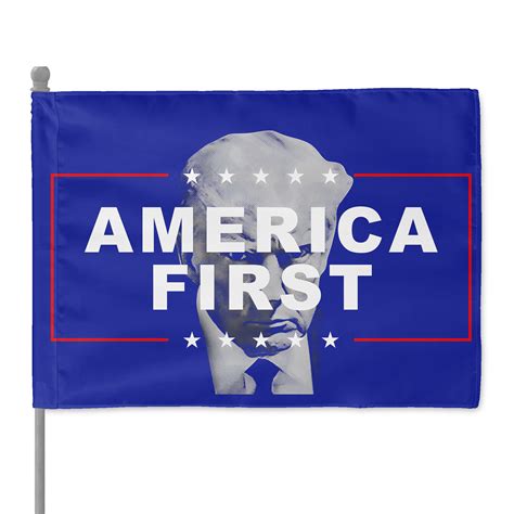 Donald Trump Mugshot America First Flag - Rockatee