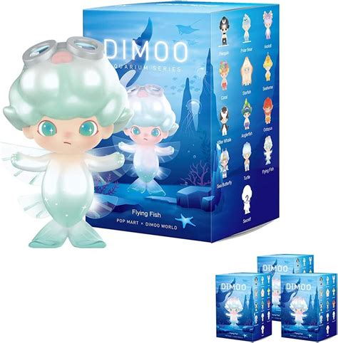 Buy POP MART Dimoo Aquarium Series Blind Box 3 PC, Cute Kawaii Mini Toy ...