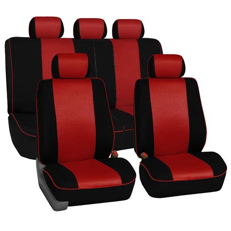 TLH Edgy Piping Seat Covers Full Set, Airbag Compatibal&Split Bench ...