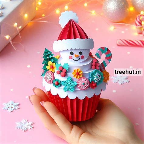 Christmas Cupcake Paper Craft Ideas, Christmas Decoration Ideas for ...