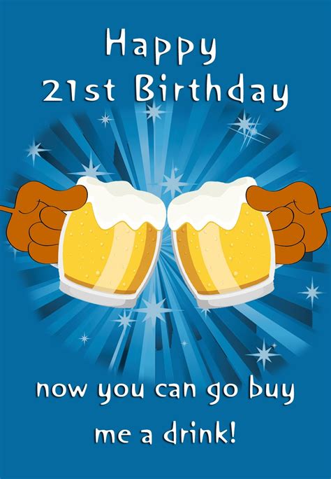 Printable Birthday Cards For 21St Birthday | dev.onallcylinders.com
