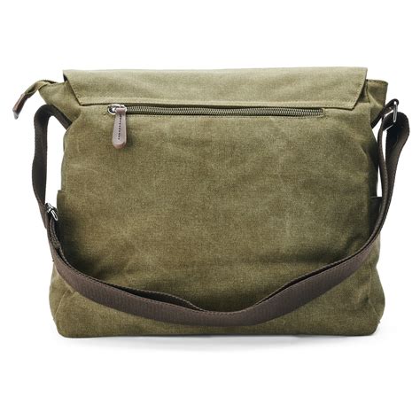 Army Green Canvas Messenger Bag | In stock! | Trendhim