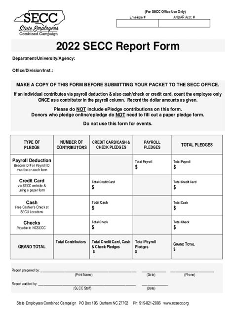 Fillable Online FORMS - SECC Treasury Department Fax Email Print ...