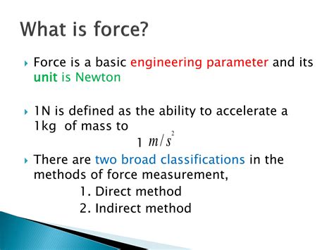 Measurement Of Force