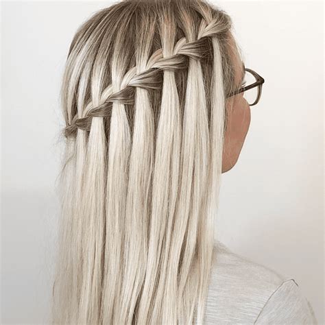 How To Waterfall Braid Your Own Hair - With Step by Step Video ...