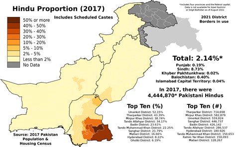 Distribution of Hindus in Pakistan by District : r/MapPorn