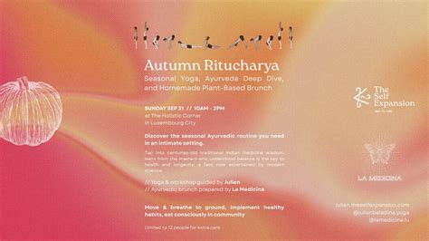 Autumn Ritucharya—Seasonal Yoga, Ayurveda Deep Dive, & Homemade Plant ...