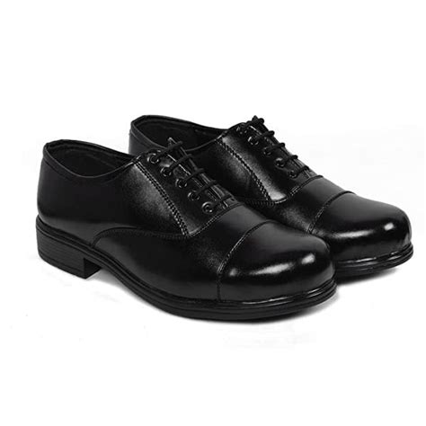 Milan Oxford Uniform Shoes OX-01 | Leather Formal Office Shoes ...