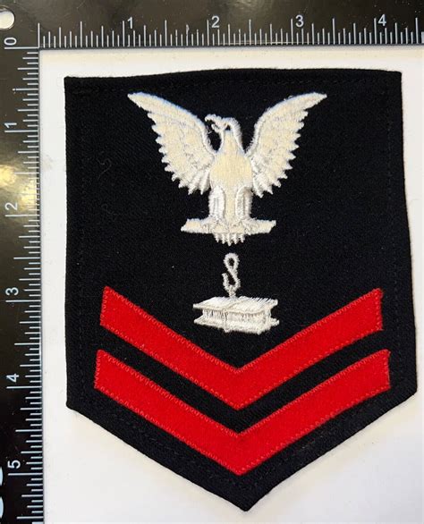 USN US Navy Steelworker Petty Officer 2nd Class BLUE Rate Patch | eBay